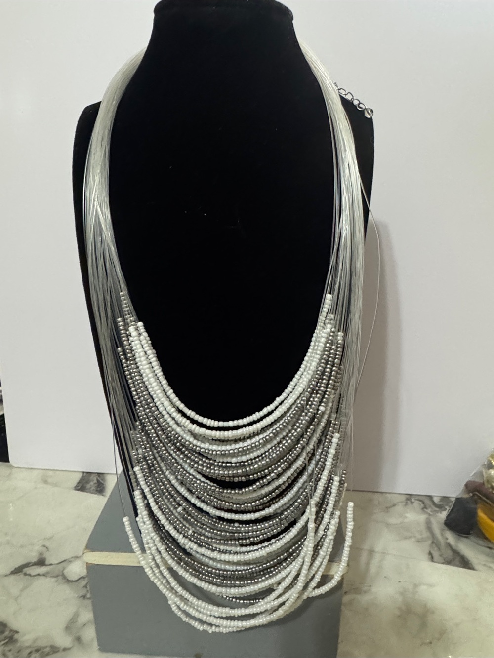 Seed bead necklace